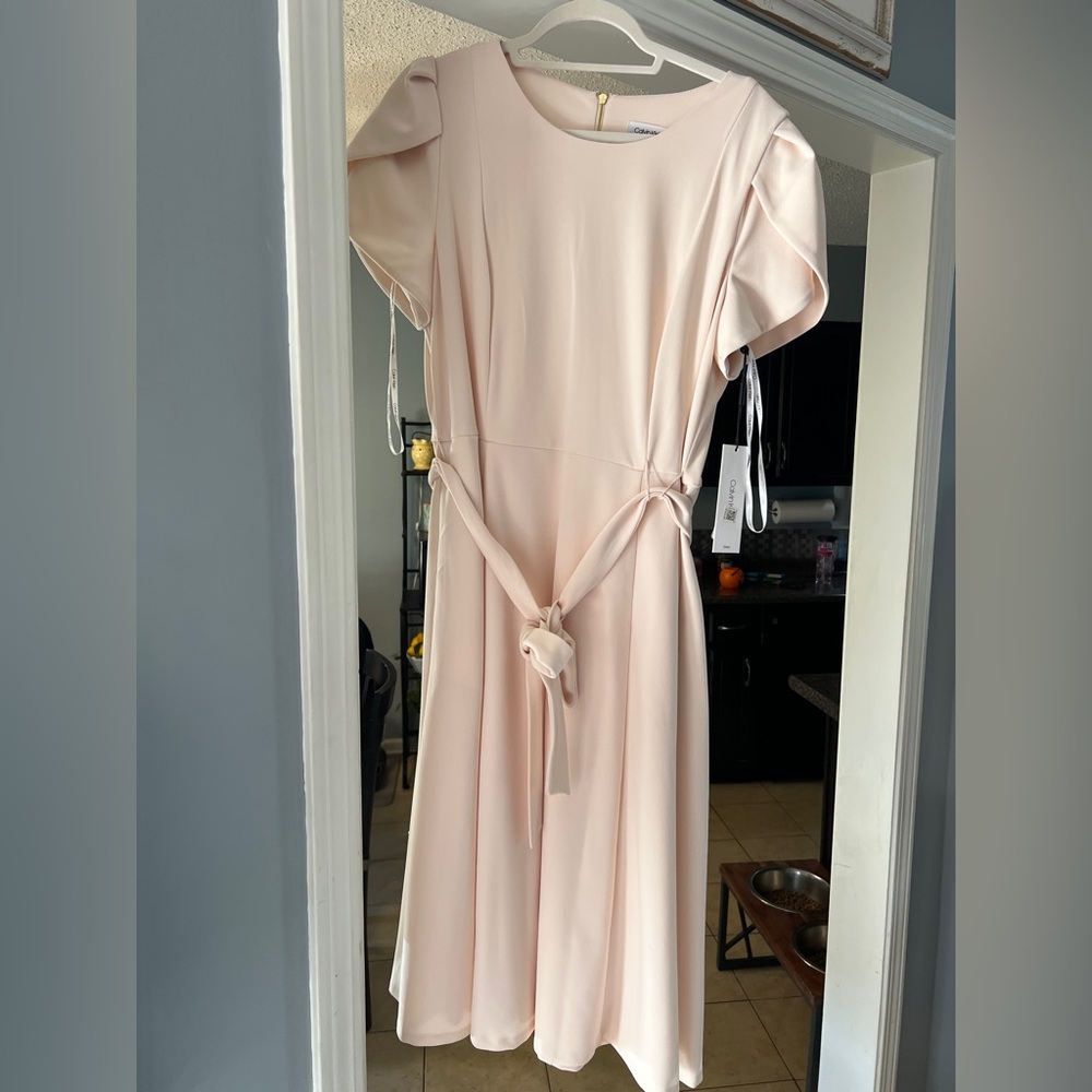 Calvin Klein Pink Midi Dress